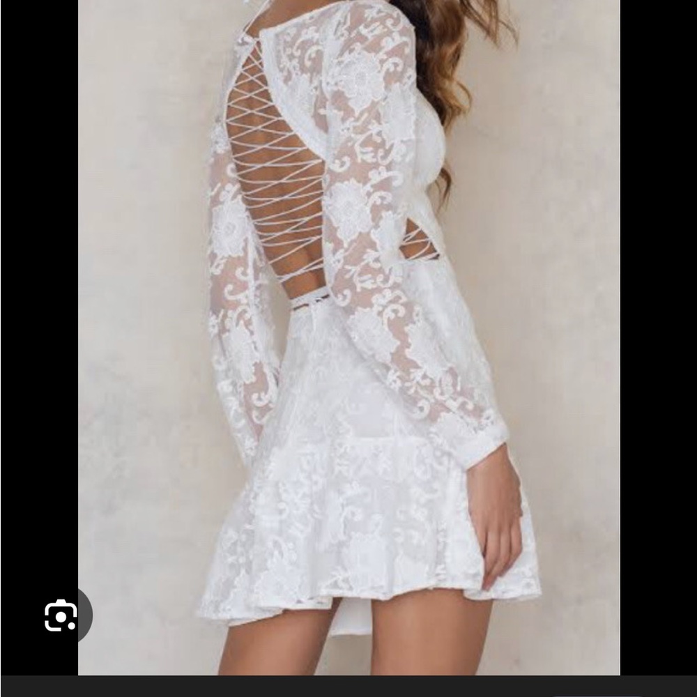 For Love and Lemons lace up dress